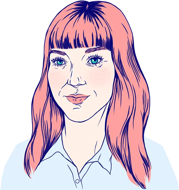 Marija Knezić Banožić, illustrated self-portrait