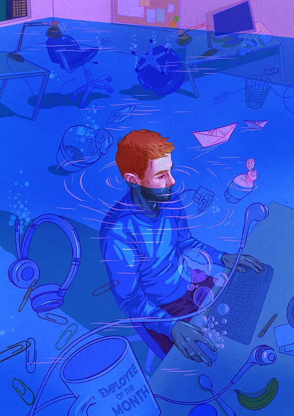 Overtime Illustration
