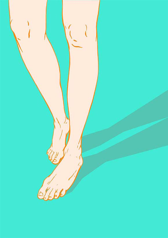 Don't walk Barefoot Illustration