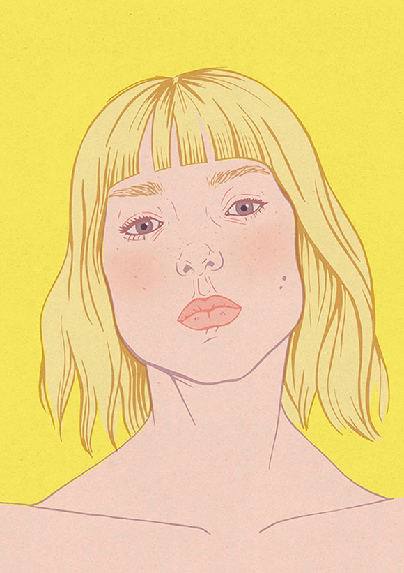 Blonde Summer Illustration