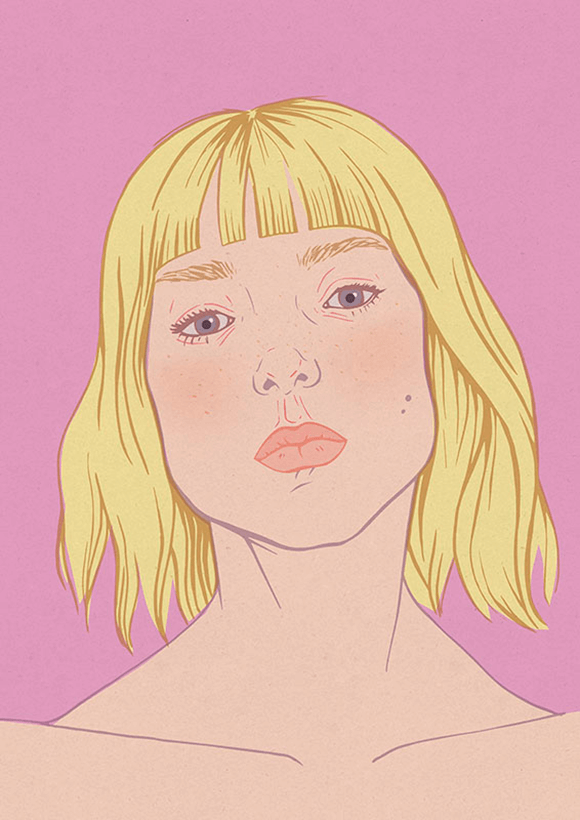 Blonde Summer Illustration